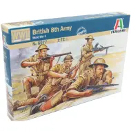Italeri 1/72 British 8th Army figure militari britannici modellino