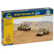 Italeri 1/72 M4A2 Sherman III carro armato set di modelli da 2 pezzi