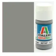 Italeri Metal Flat Aluminium (4677AP) - Vernice per modellismo in metallo argento opaco 20ml