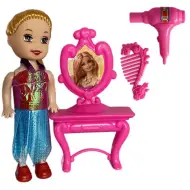 Katie: Bambola Ashley con toeletta e accessori da parrucchiere 10 cm