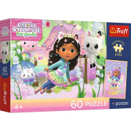 La casetta di Gabi - puzzle per bambini Premium Plus da 60 pezzi con poster - Trefl