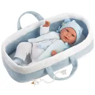 Llorens: Bambola neonato piangente di 40 cm con portabebè