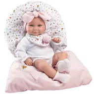Llorens: bambola neonata di 38 cm con sacco nanna rosa