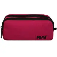 Luna: Astuccio cilindrico Must Team Monochrome bordeaux-nero con 2 tasche