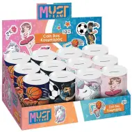 Luna: Barattolo di metallo con motivo per ragazzi o ragazze, 10x15 cm, disponibile in diverse varianti, 1 pezzo