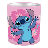 Luna: Disney Stitch portapenne cilindrico in metallo 10 x 11 cm
