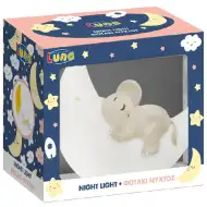 Luna: Elefante addormentato sulla luna luce notturna