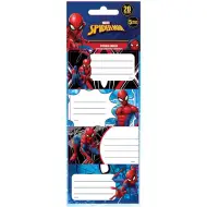 Luna: Etichette per quaderni di Spider-Man, confezione da 20 pezzi