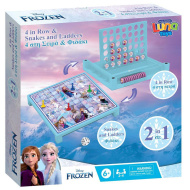 Luna: Frozen II - gioco da tavolo 2 in 1 – Forza 4 e Serpenti e scale