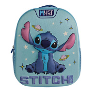 Luna: Must Team 3D Stitch zainetto per lasilo arrotondato con fantasia spaziale 26x10x32 cm