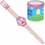 Luna: Orologio analogico Peppa Pig in scatola di metallo