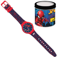 Luna: Orologio analogico con motivo di Spider-Man in scatola regalo metallica