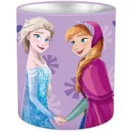 Luna: Portapenne cilindrico in metallo di Frozen con Elsa e Anna, 10x11 cm