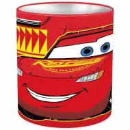 Luna: Portapenne da tavolo in metallo a forma di cilindro di Cars - Saetta McQueen della Disney 10x11cm