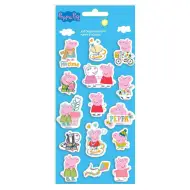Luna: Set di adesivi 3D gonfi Peppa Pig su foglio da 10x22 cm