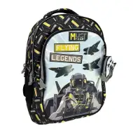 Luna: Zaino scolastico Must Team Flying Legends per appassionati di aviazione, a forma arrotondata, con 3 scomparti, 32x18x43 cm