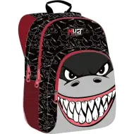 Luna: Zaino scolastico Must Team con squali, arrotondato, a 3 scomparti, 32x18x43 cm