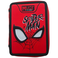 Luna: astuccio Must Team a 2 livelli a tema Spider-Man, già completo, 15x5x21 cm