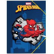 Luna: cartella elastica blu con fantasia di Spider-Man 25x35 cm