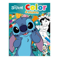 Luna: quaderno da colorare Disney Stitch con adesivi, 32 pagine