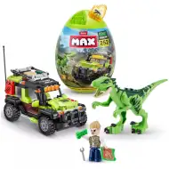 MAX Avventura Dino - Capsula a forma di uovo di dinosauro, confezione da 252 pezzi