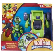 Marvel: Iron Man 2 in 1 Mech Hulk auto e set di figure - Hasbro
