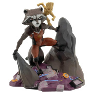 Marvel Mordály e Groot, figura giocattolo da 8 cm con base - Bullyland