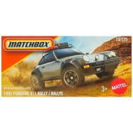 Matchbox: Porsche 911 Rally 1985, modellino 1/64 in scatola di cartone grigia – Mattel