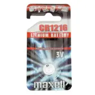 Maxell: Batteria a bottone al litio alcalino CR1216 confezionata in blister da 1 pezzo