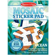 Melissa &amp; Doug: Quaderno di adesivi a mosaico delloceano