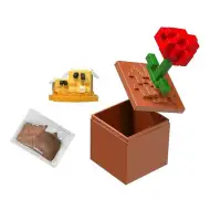 Minecraft Reveal mini figura nel contenitore - Papavero - Mattel