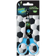 Must: Forbici in metallo a tema calcio 13,5 cm