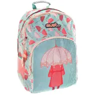 Must: Zaino scolastico a tre scomparti con ombrello, 33x16x45cm