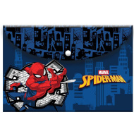 Must: cartella formato A4 con chiusura a pressione e stampa di Spider-Man