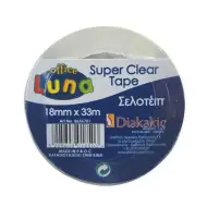 Nastro adesivo trasparente 18mm di larghezza, 33 metri, 1 pezzo