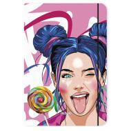 Nebulo: Candy Girl cartella con elastico formato A4