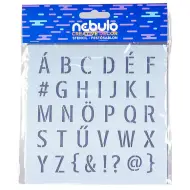 Nebulo: Lettera stencil in plastica