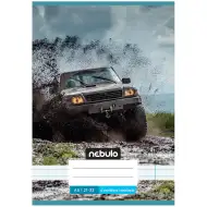 Nebulo: Quaderno a righe formato A/5, 21-32, per la quarta classe, con copertina stampata con fuoristrada off-road.