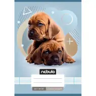 Nebulo: Quaderno a righe per la 1ª classe A5 14-32 con animali - Cane