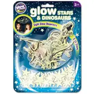 Pacchetto di adesivi fosforescenti con stelle e dinosauri