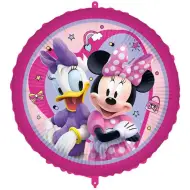 Palloncino in foil rosa con motivo di Minnie e Daisy 46 cm