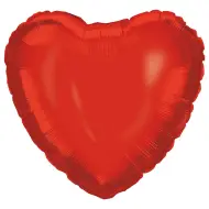 Palloncino in lamina a forma di cuore - rosso 46 cm