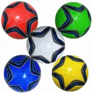 Pallone da calcio in similpelle con motivo a stella, dimensione 23 cm, disponibile in diverse varianti, 1 pezzo