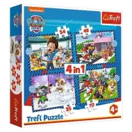 Paw Patrol 4 in 1 70-54-48-35 pezzi puzzle - Trefl