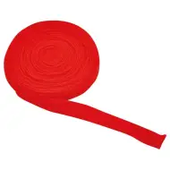 PlayBox: Rotolo di tessuto rosso riempibile 10m x 3 cm