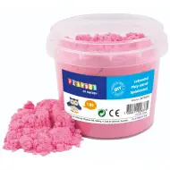 PlayBox: Sabbia modellabile rosa in secchio da 1 kg
