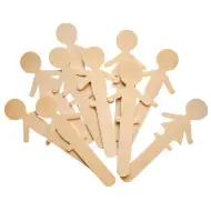 PlayBox: Set di 10 bastoncini di legno per ragazzi e ragazze da 14 cm