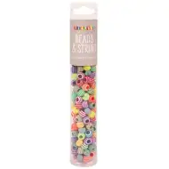 PlayBox: Set di 180 perle colorate a righe infilabili