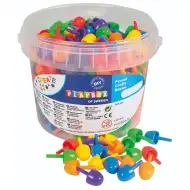 PlayBox: Set di 350 pezzi di mosaico colorato di medie dimensioni in secchio da 1,5 cm