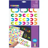PlayBox: Set di adesivi per creare lettere, 600 pezzi